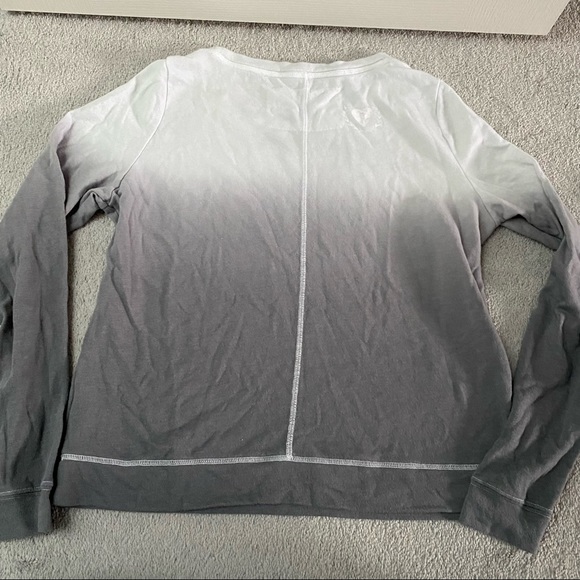 PINK White & Grey Ombre Slouchy Sweatshirt - Picture 2 of 10